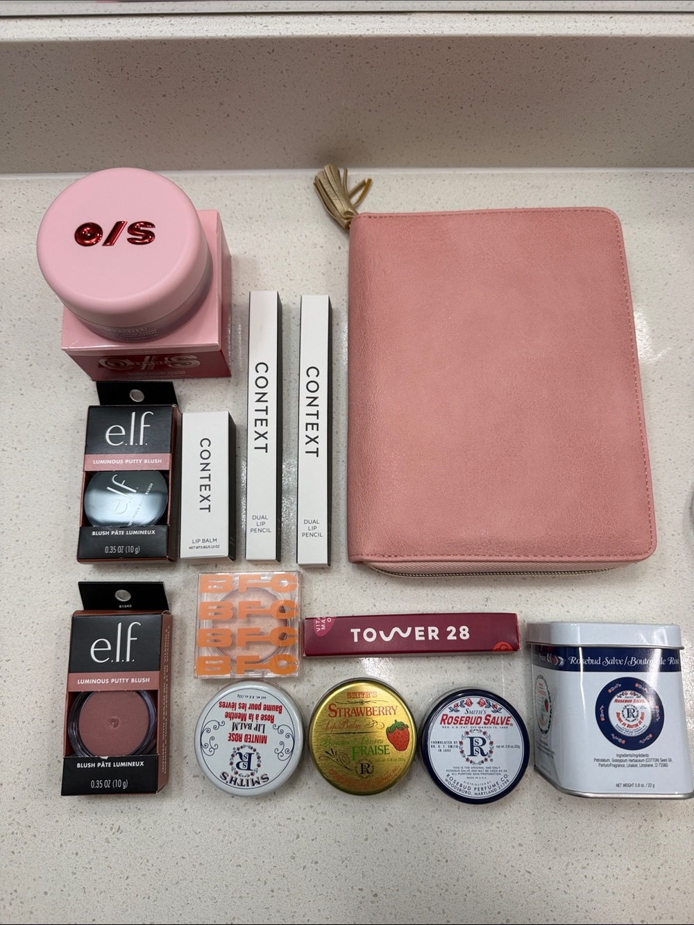 HUGE makeup bundle One Size ELF Tower 28 Context NEW